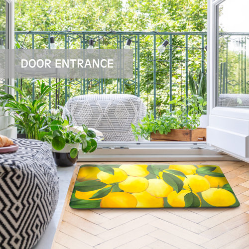 Red Barrel Studio® Easterbrooks Lemons Kitchen Mat & Reviews Wayfair